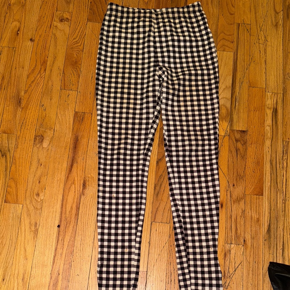 Black and White Checkered Women’s Pants